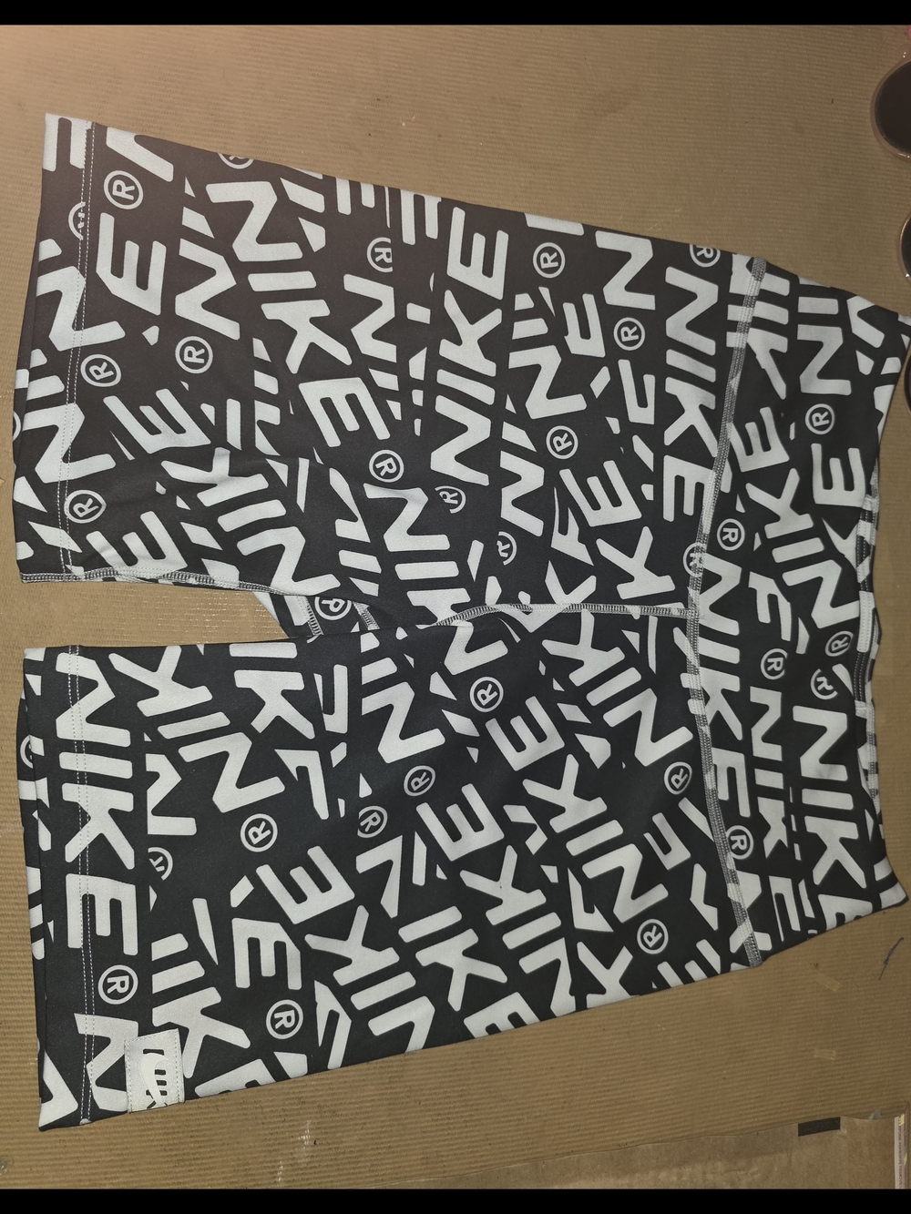 Nike Black & White Logo Bike Shorts